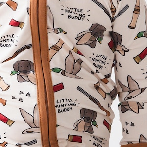 Little Duck Hunting Buddy Bamboo Zip Pajama
