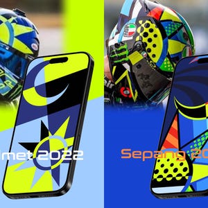 Valentino Rossi replica helmet wallpapers 4-in-1 Pack