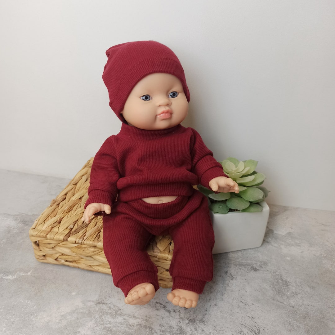 Baby Born Doll Outfit Burgundy Cotton Doll Outfit 34 43 Cm Doll Set baby-born-doll-outfit-burgundy-cotton-doll-outfit-34-43-cm-doll-set