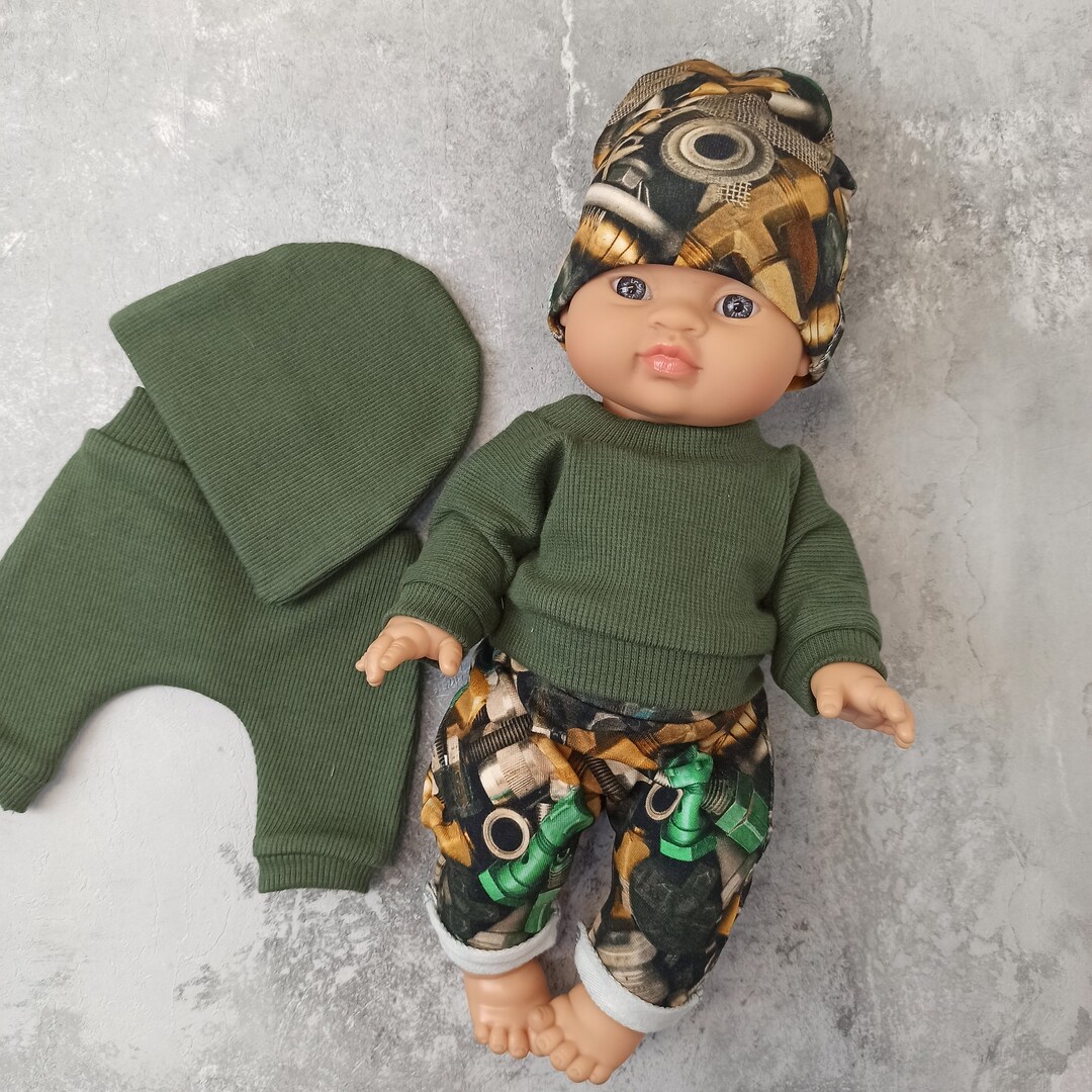 Baby Born Boy Doll Outfit Khaki, Cotton Doll Outfit, 3443 Cm Doll Set