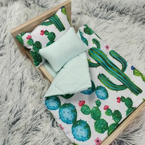 Doll bedding set, girl gift, doll pram bedding, doll cot bedding, doll crib bedding, floral pattern bedding, bunny pet bedding, ikea duktig