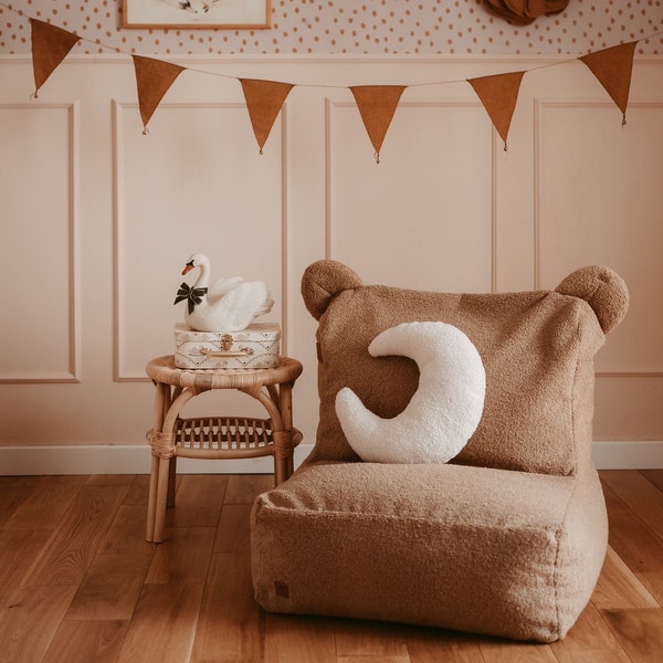 Teddy Bear Bean Bag,  kids chair,  kids sofa, Easy Clean - Ideal Nursery Addition - Perfect Gift for Boy or Girl
