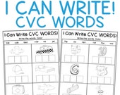 CVC Words Kindergarten Worksheet Printable | Simple Words Phonics Worksheets | Reading Skills CVC Word Worksheets Three-Letter Words PDF