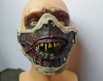 Post-Apocalyptic mask , ideal for true survivor raiders/larp. Costume idea/ fallout/madMax/metro/Call of duty. Handpainted