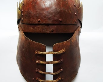 Postapokalyptischer Vollmetallhelm, ideal für echte Überlebensräuber/Larp. Kostümidee/Fallout/MadMax/Metro. Handgefertigte geschweißte Kunstwerke