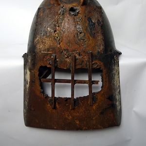 Full metal Post-Apocalyptic helmet, ideal for true survivor raiders/larp. Costume idea/ fallout/madMax/metro. Handcrafted Welded Artwork