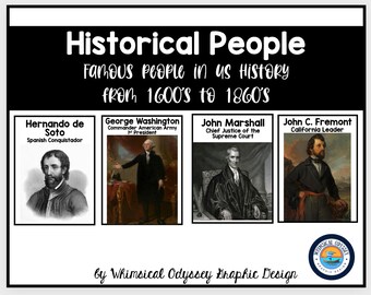 Famous Americans Historical Posters