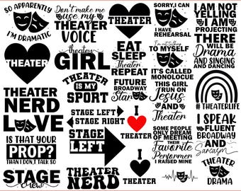 Theater Svg Png Bundle | Actor Svg, Actor Png | Actress Svg | Actress Png | Perfect for Diy Crafts Gifts