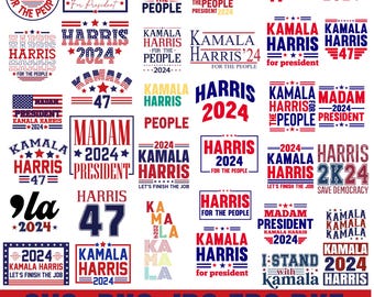55Kamala Harris 2024 Svg Bundle | Kamala Harris Shirt Svg | Harris Tim Walz Svg | Kamala Im Speaking | Vice President Svg | Black History