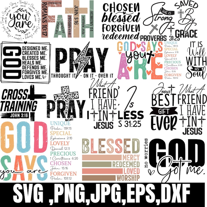 Quotes of Faith Clipart - Etsy