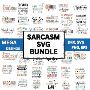 Sarcastic Svg Bundle | Funny Svg Bundle | Sarcastic Sayings | Sassy Svg Quotes Sarcastic Quotes | Sarcasm Svg | Svg for Cricut & Silhouette