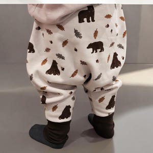 Schlafsack mit Fuß Strampelsack Pucksack mit Füßen warm Fleece, Herbstlaub, gelb, braun, Baby und Kleinkind