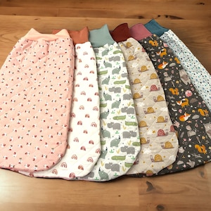 Schlafsacks Strampelsack gefüttert warm TOG, Pucksack Winter Frühling bunt gelb rot blau mint pink