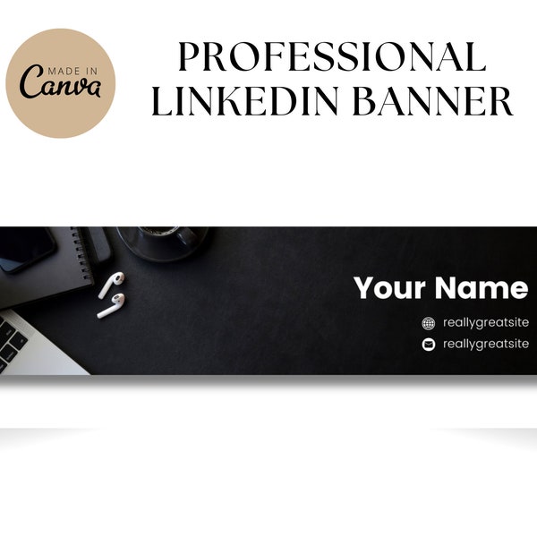 LinkedIn Banner Canva, LinkedIn Branding, LinkedIn Banner Template, Editable LinkedIn Background, Personal Branding, LinkedIn Profile