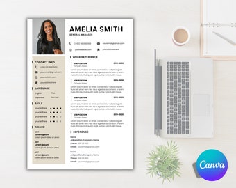Editable Modern CV Template - Professional Resume