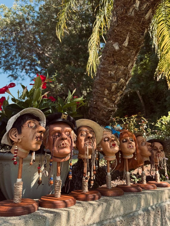 Shrunken Head - Gilligan |tiki Bar Decoration - Etsy