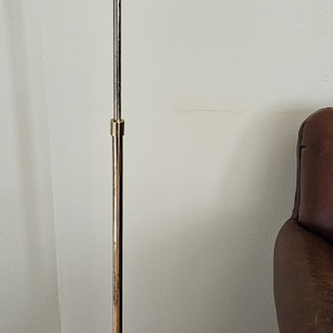Vintage Brass Pharmacy Floor Lamp – Adjustable Mid-Century Reading Light