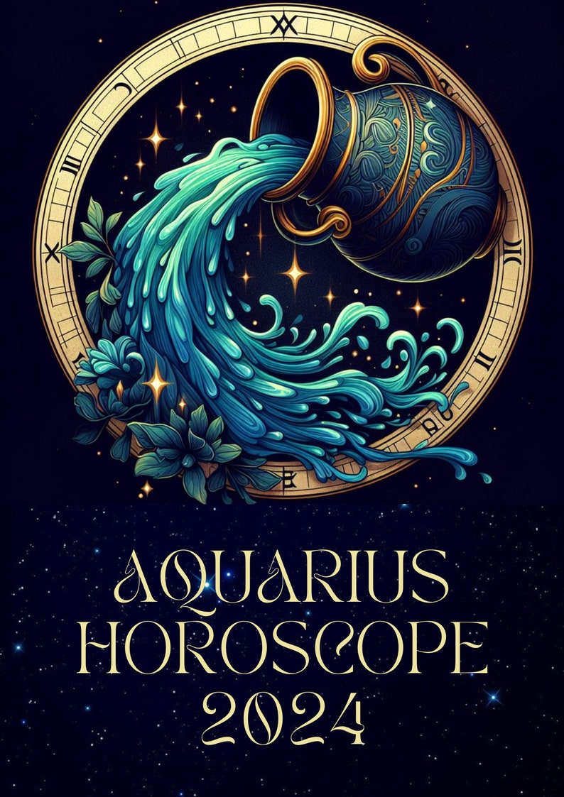 Aquarius 2024 Yearly Astrology Horoscope Birthday Gift for Etsy