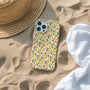 Preppy Pear Print iPhone Case Summer Fruit Phone Case