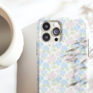 Grandmillenial Print Handyhülle iPhone Hülle Hydrangea Floral Print Hülle Preppy Südsee Hülle für iPhone