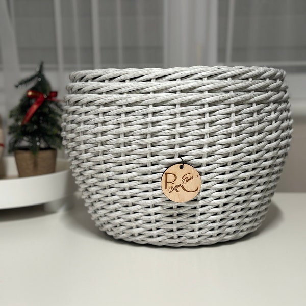 Faux Rattan Planter for Modern Living Outdoor planter Houseplant basket Pot holders Woven Decor Minimalist Decor