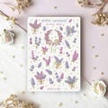 Sticker Sheet Petite Lavender | planner stickers, flowers, bullet journal stickers, floral, scrapbook stickers, handmade gift product logo