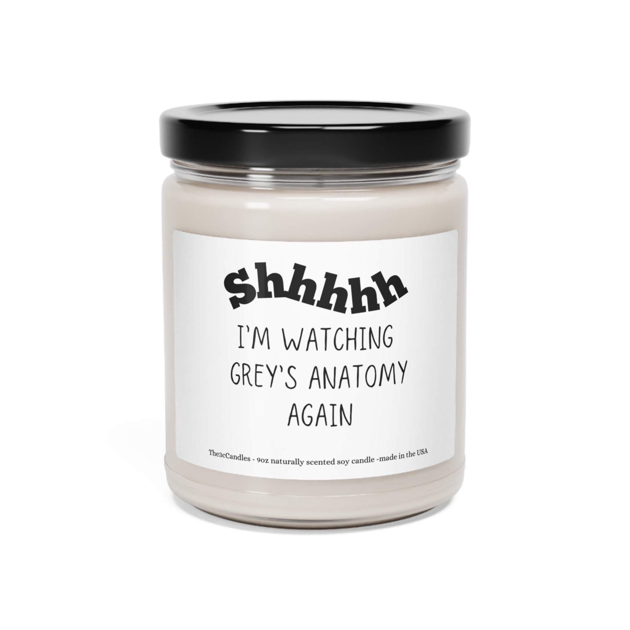 Grey's Anatomy Candle, Greys Anatomy Gift, Gift for Her, Greys Anatomy
