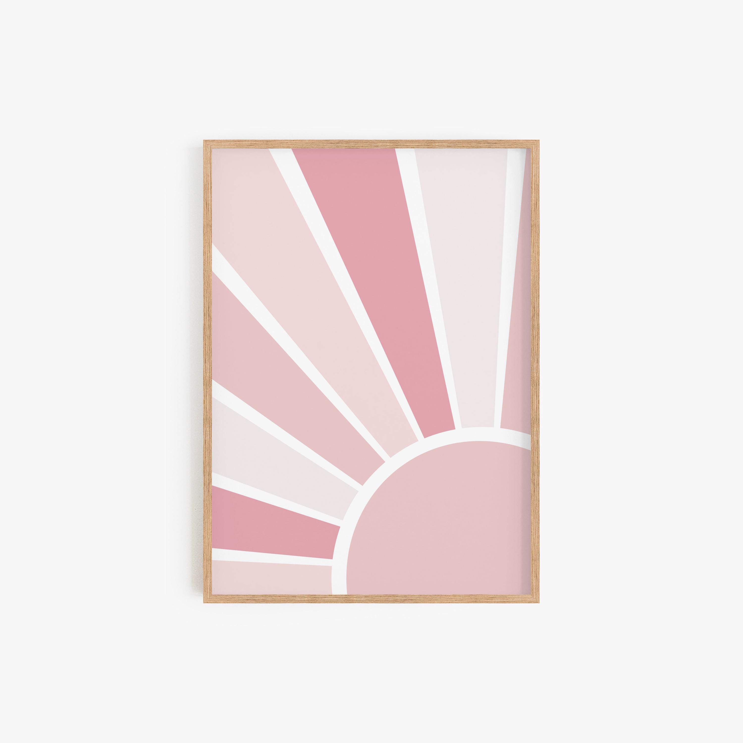 Pink Sunshine Nursery Print: "here Comes the Sun" (digital Download) - Etsy