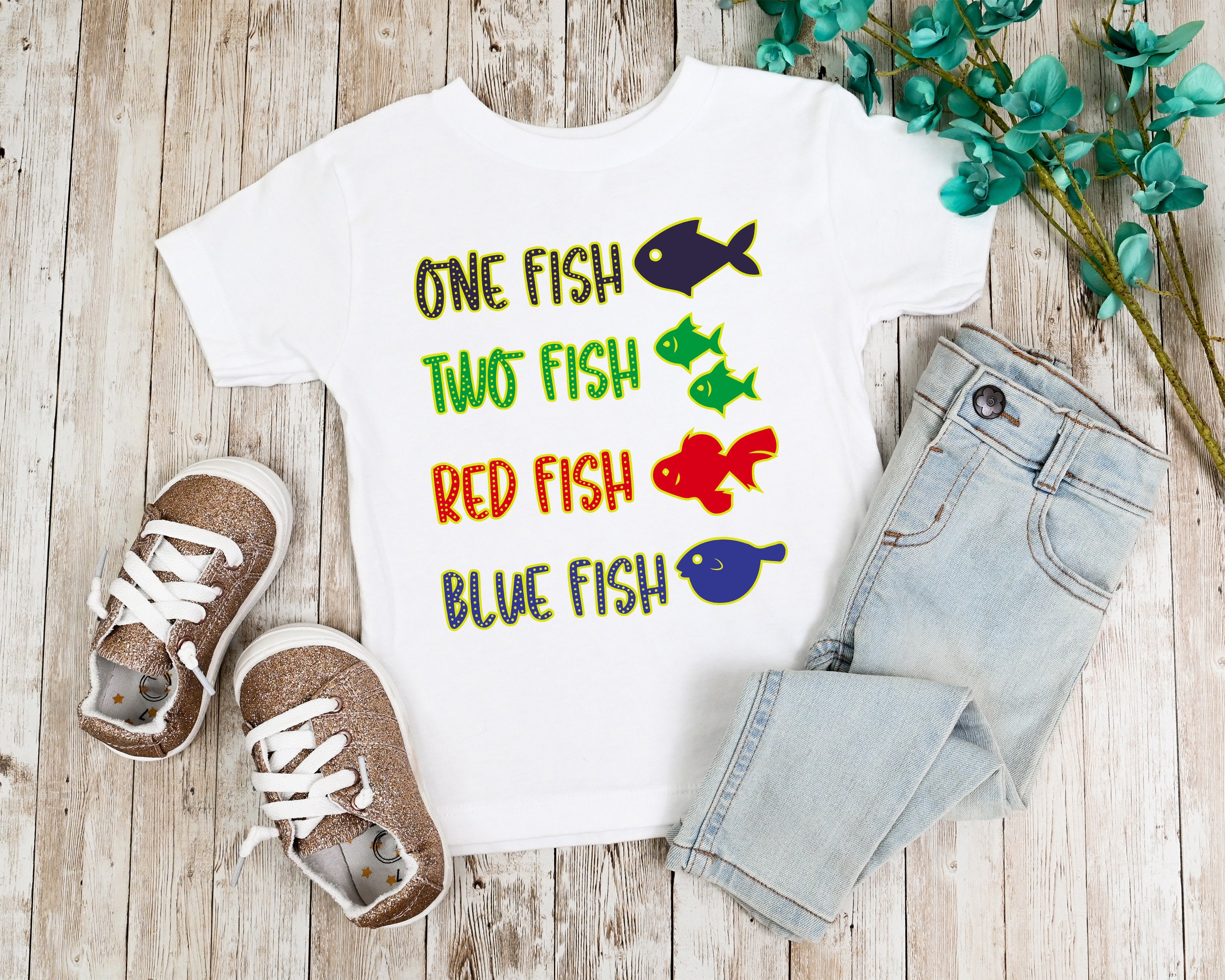 Fishing Gender Reveal PNG Sublimation Design For Iron On Transfers, Print  On Demand, T-shirts, Heat Press - Download - One Fish, Two Fish