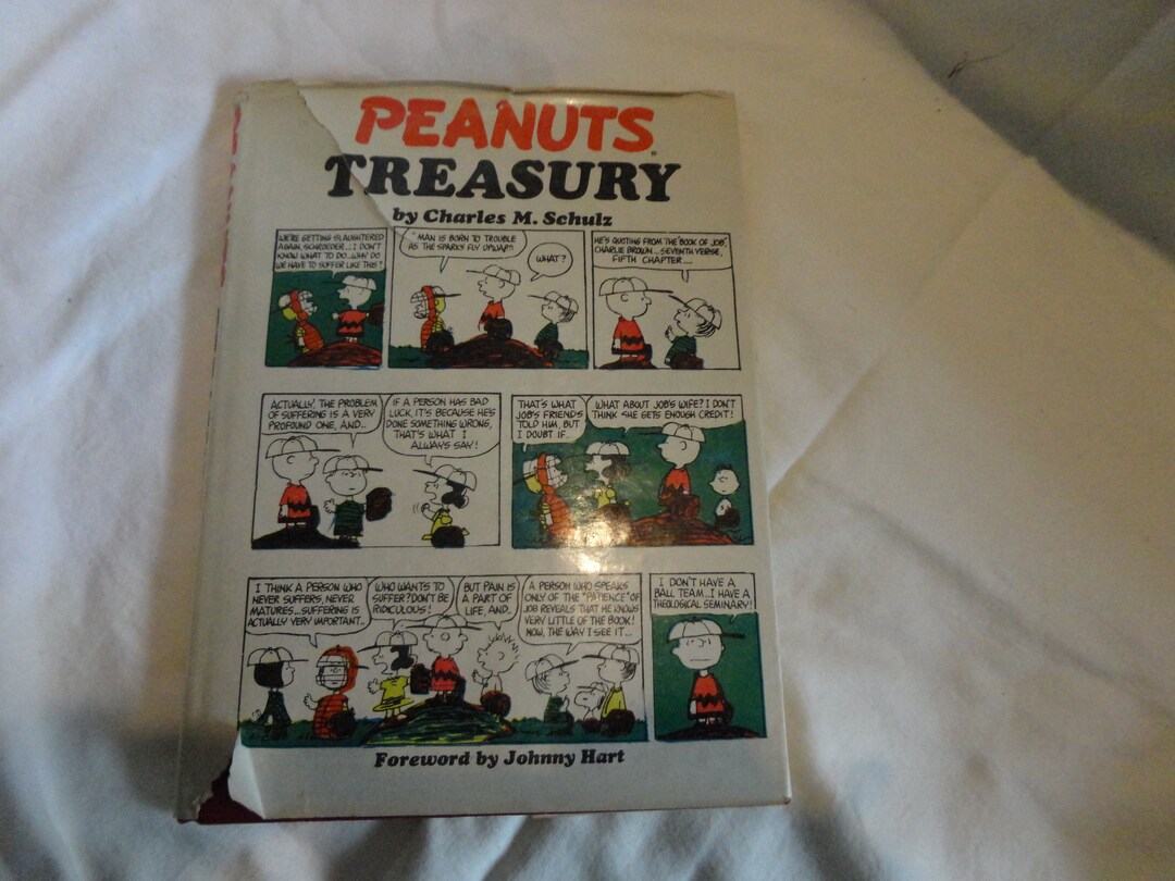 Peanuts Treasury Book Etsy
