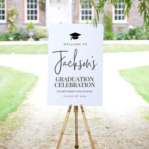 Graduation Party Sign | College Graduation Sign | Graduation Party Welcome Sign | High School Graduation Sign | Graduation party Decoration