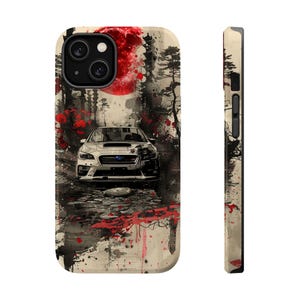 Subaru WRX STI Red Moon Magsafe Tough iPhone Case