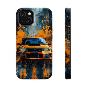 Subaru WRX STI Yellow Paint Magsafe Tough iPhone Case