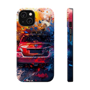 Subaru WRX STI Rear End Abstrac Magsafe Tough iPhone Case