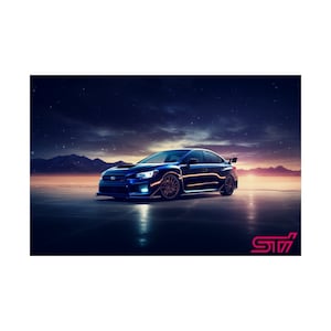 Subaru WRX STI Galaxy Poster