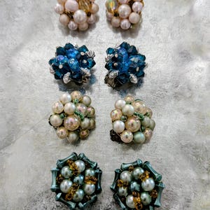 Vintage Clip-on Faux Pearl Earrings