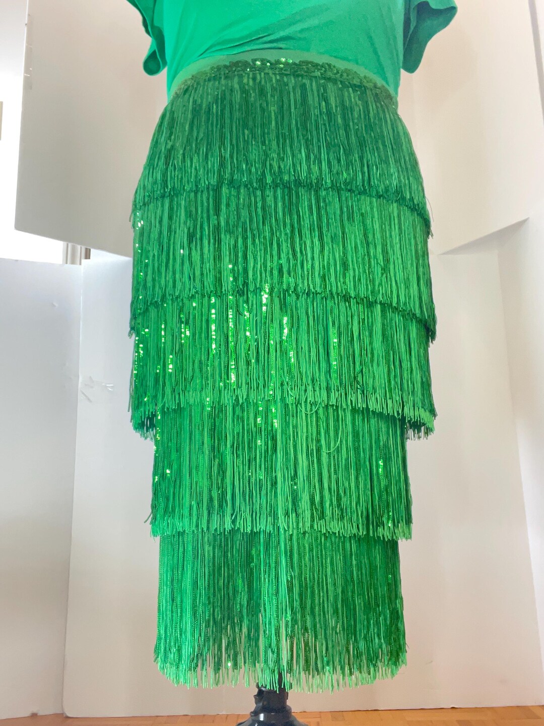 Gossanar Round Sequin Fringe Skirt Set main image 1