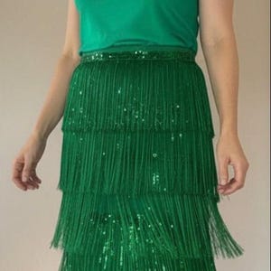 Green Sequin Midi Dress - Etsy