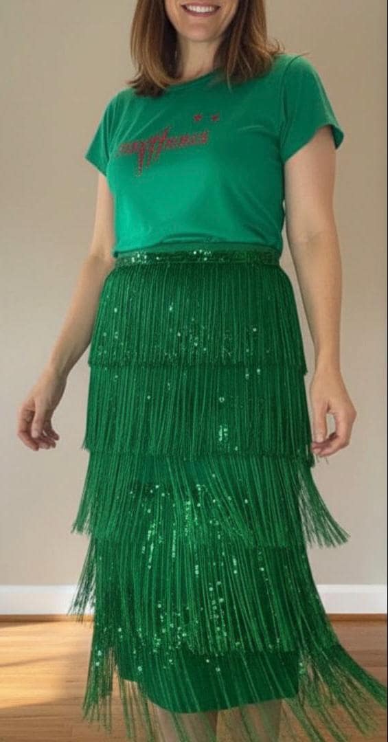 slim fit dress slacks Gianna Green Ombre Sequin Midi Dress – Frock and Frill