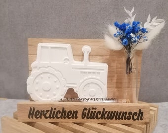 Geldgeschenk Wunscherfüller Geburtstag Trecker Traktor