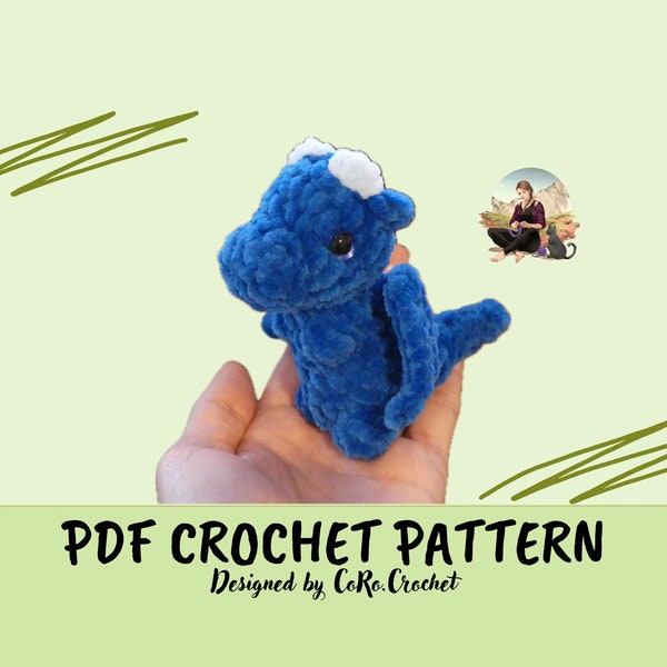 Lor the little Dragon - PDF Crochet Pattern - Patron au crochet - English (US terms) - Français