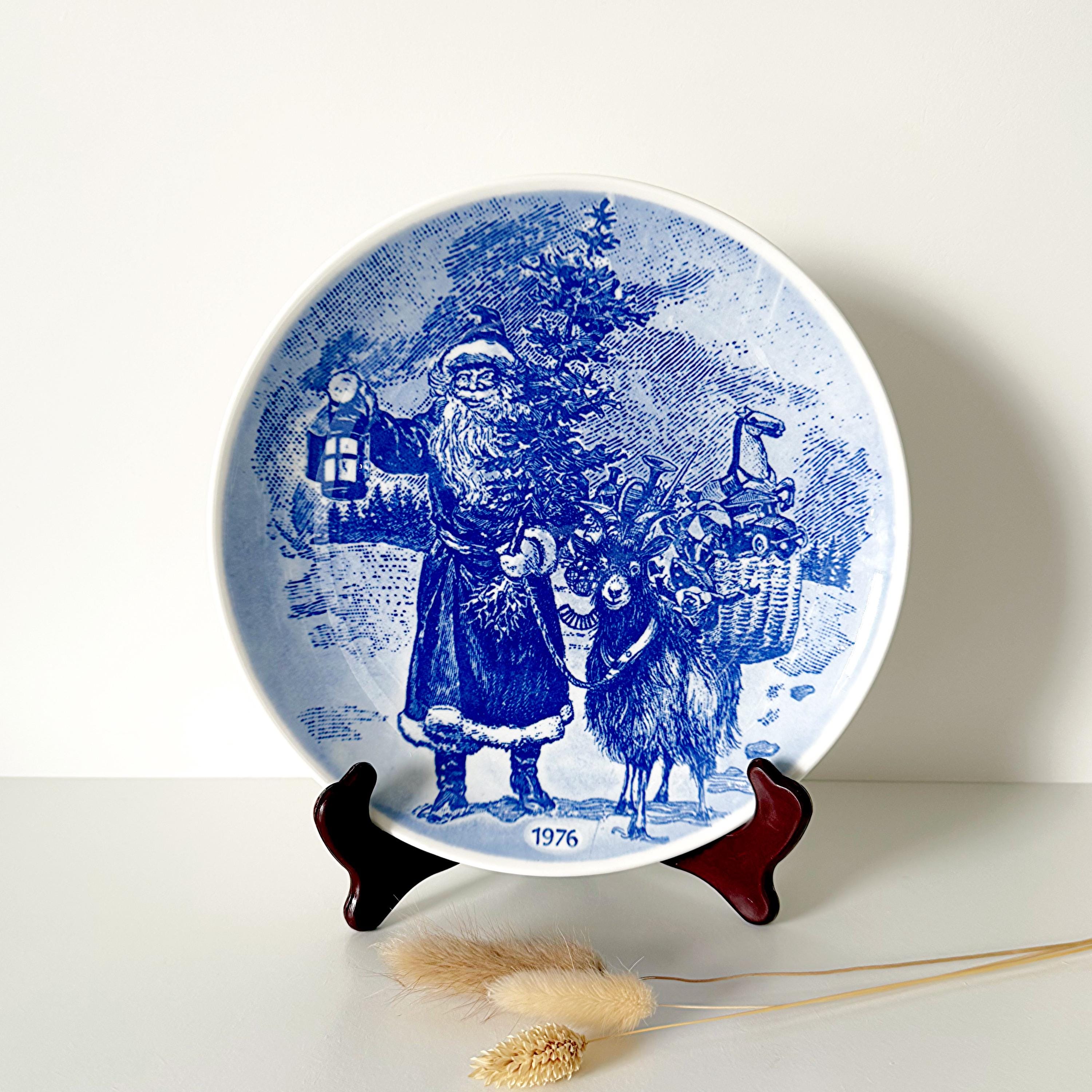 Vintage 1976 Gustavsberg Sweden Christmas Plate – Jultallrik Nr 4
