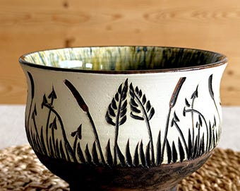 スウェーデン製/ニールンド作品陶磁器/ミッドセンチュリーモダン ヴィンテージ 1970年代 ニルス・ダニエルソン・スタジオ陶器ボウル