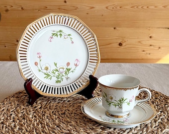 Vintage Svaneholm 1530 Flora Alpina Porcelain Tea Set Nr. 1