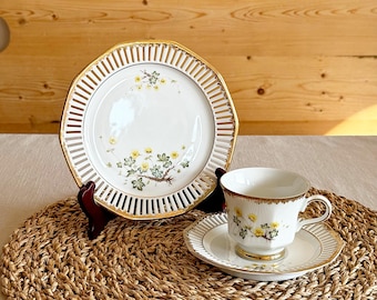 Vintage Svaneholm 1530 Flora Alpina Porcelain Tea Set Nr. 1