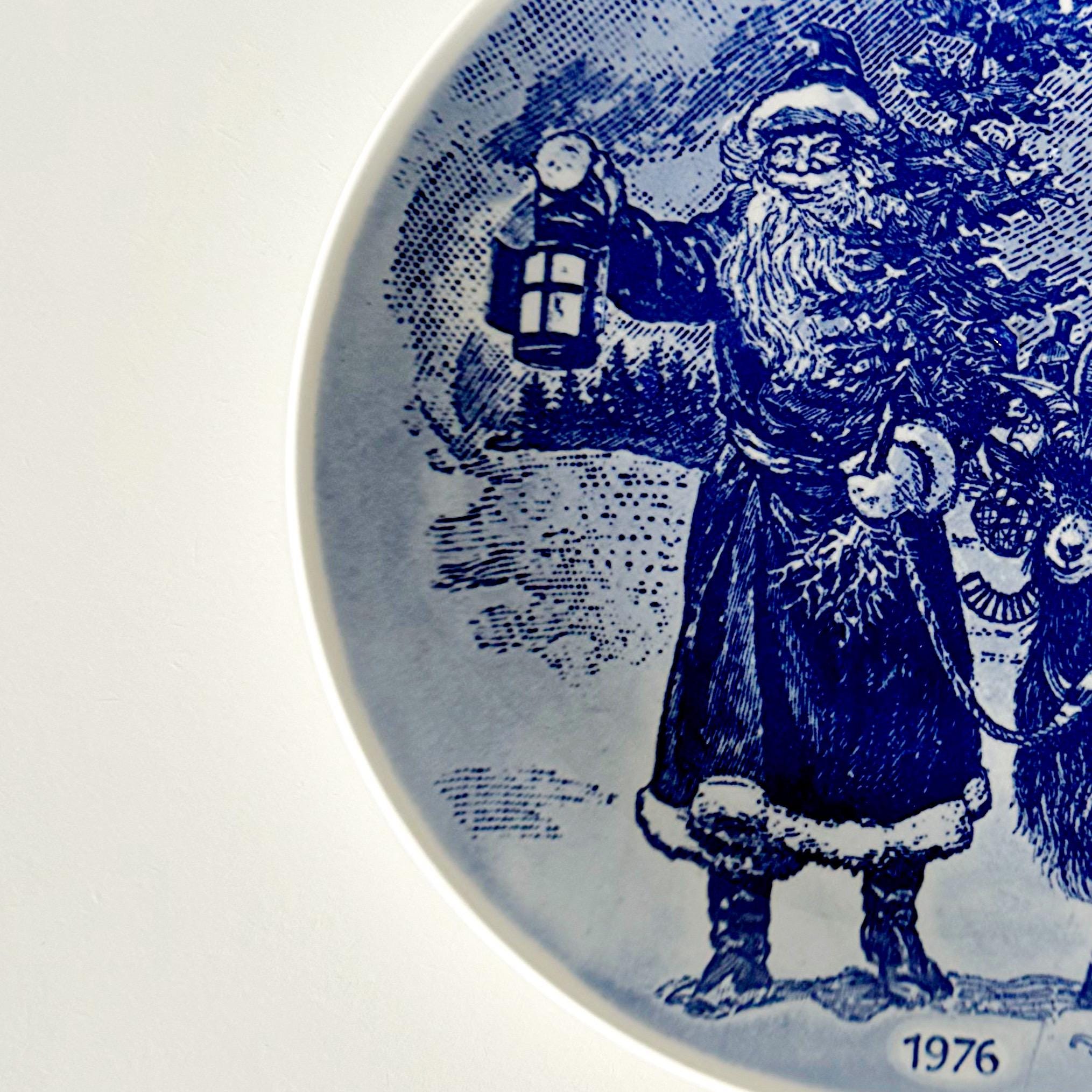 Vintage 1976 Gustavsberg Sweden Christmas Plate – Jultallrik Nr 4