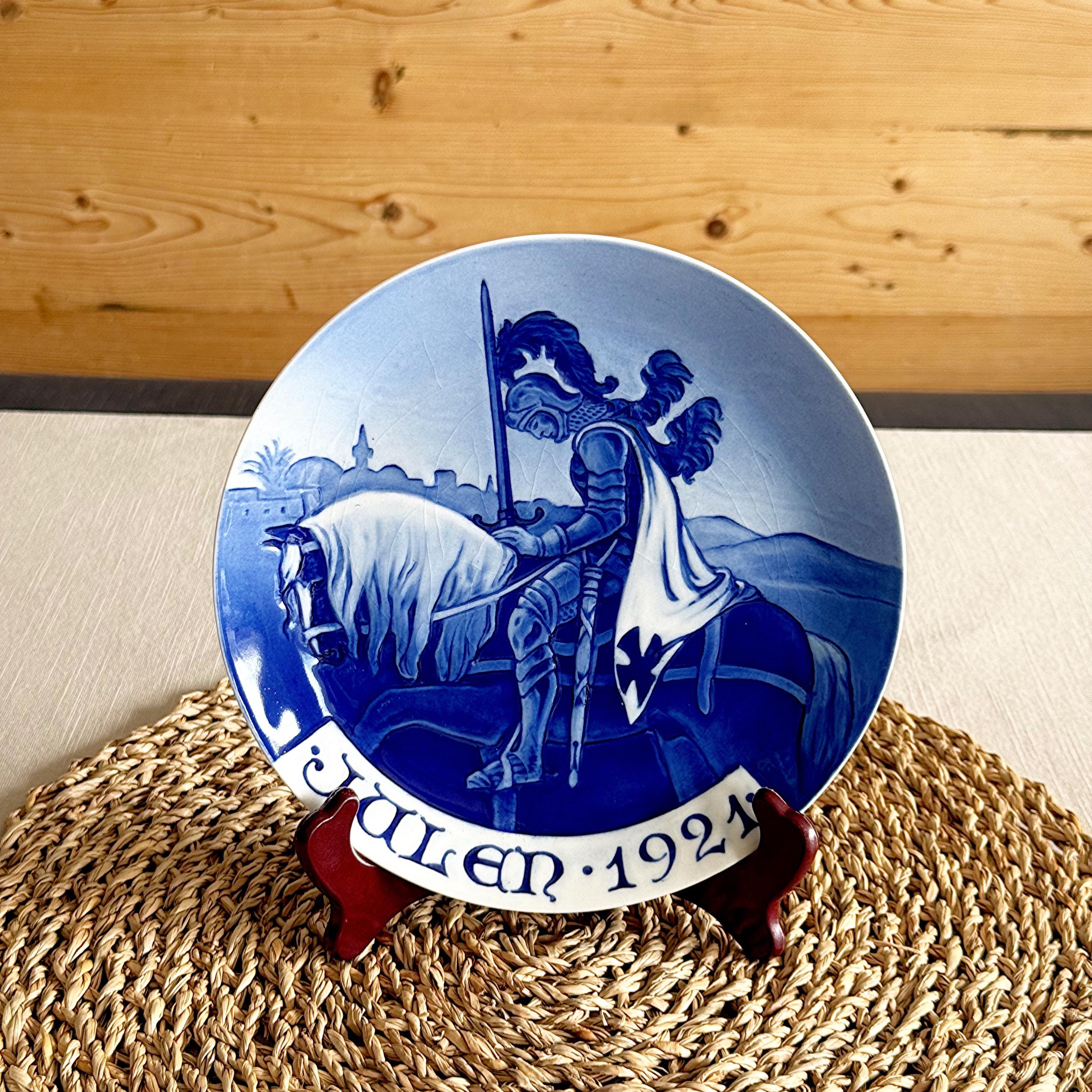 デンマーク製 冬の風景 陶器皿 デンマーク製 冬の風景 陶器皿