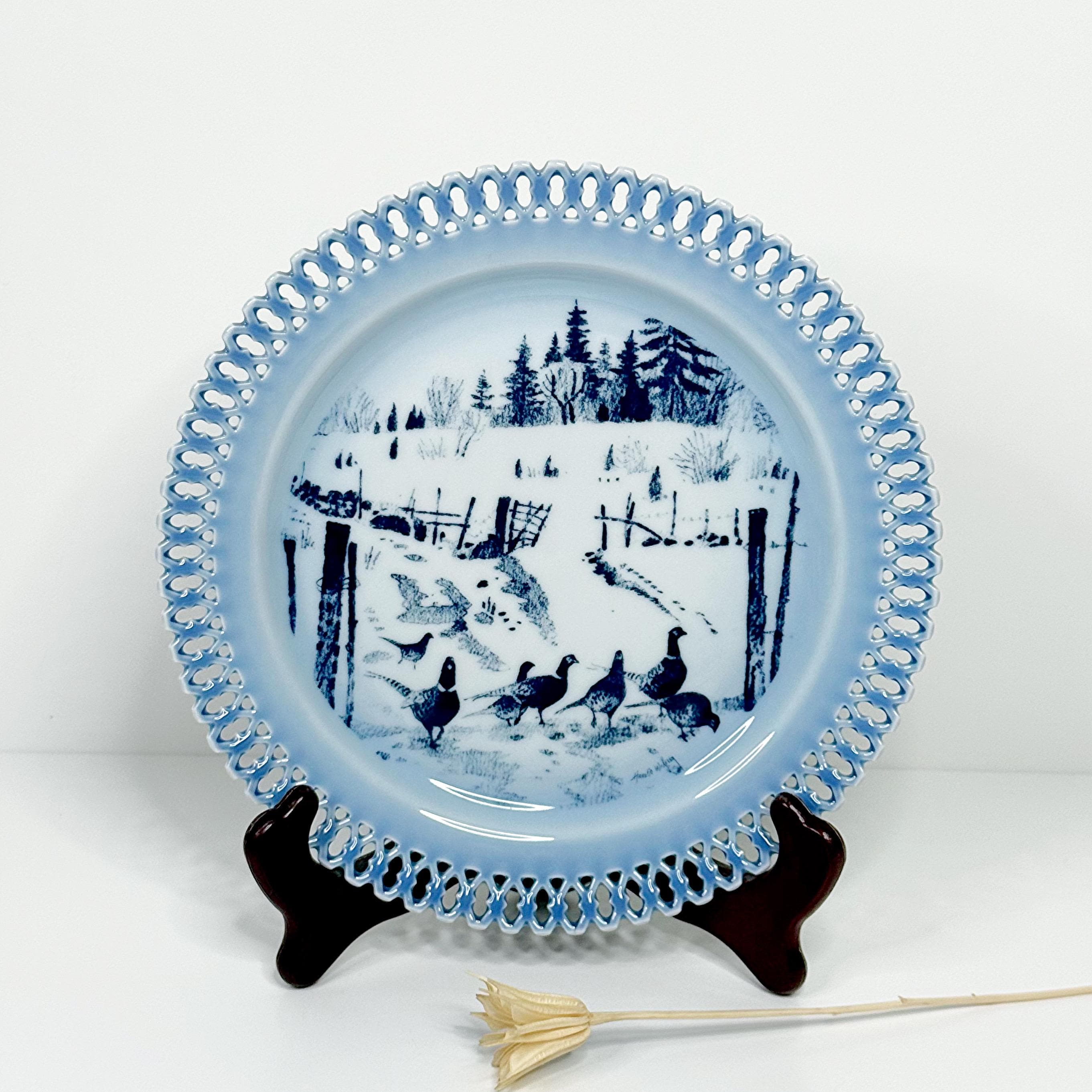ピエール・ジロードン　1970年代　ヴィンテージ Vintage 1970s Bing and Grøndahl Denmark Swan Wall Plate Harald