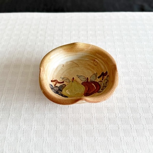 Vintage French Hand Painted Ceramic Fruit Bowl – La Poterie Provence 1970s
