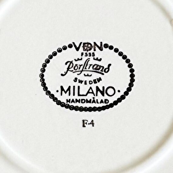 北欧　Hertha Bengtson ヘルサベングトソン スタジオ作品 Vintage 1970s Rörstrand Milano Bowl: Hertha Bengtson Swedish
